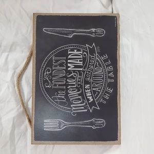 Love and Laughter Wood Plaque Sign